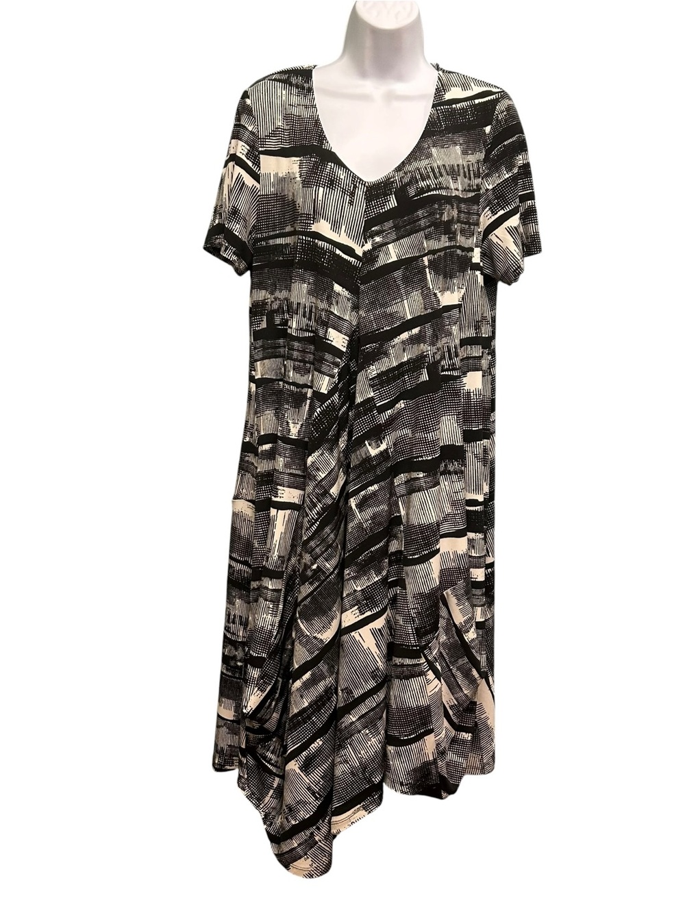 Compli K Rude Denmark Lagenlook Stretchy Dress Size L